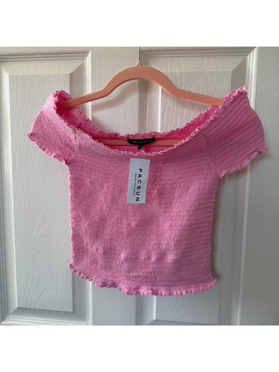 KENDALL + KYLIE Tops - NWT PacSun Pink Off The Shoulder Top
